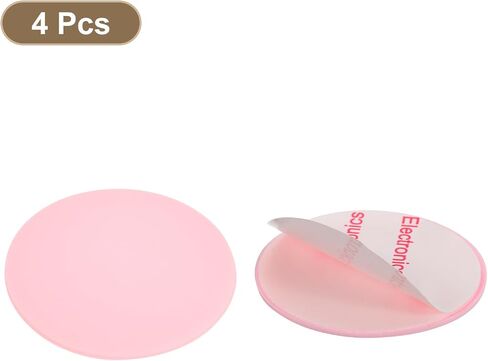 4 قطع من Uxcell واقي جداري لسدادة الباب، 30 مم/1 بوصة رمادي ذاتي اللصق ممتص للصدمات من مادة PVC لحماية باب المنزل والمكتب in Saudi Arabia