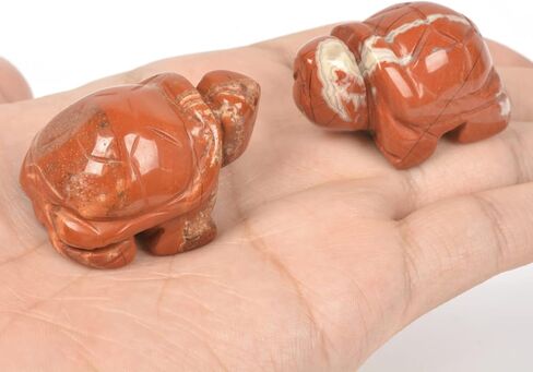 Justinstones Snowflake Obsidian Healing Crystal Guardian Turtle Tortoise Pocket Stone Figurines Carved Gemstone Crafts Home Decor 1.5 inch in Kuwait