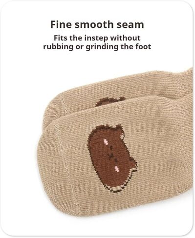 Toddler Non-Skid Socks with Grips Baby Girls Boys Anti-Slip Crew Cartoon Socks for Infants 10 Pairs in Saudi Arabia