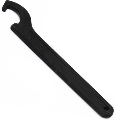 C Hook Spanner Wrench, Black Adjustment Hook Wrench Tool Carbon Steel Spanner Wrench Collet Chuck for 38-42mm Round Nut in Kuwait