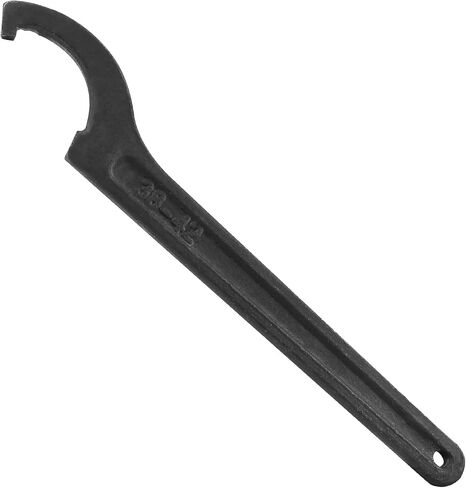 C Hook Spanner Wrench, Black Adjustment Hook Wrench Tool Carbon Steel Spanner Wrench Collet Chuck for 38-42mm Round Nut in Kuwait