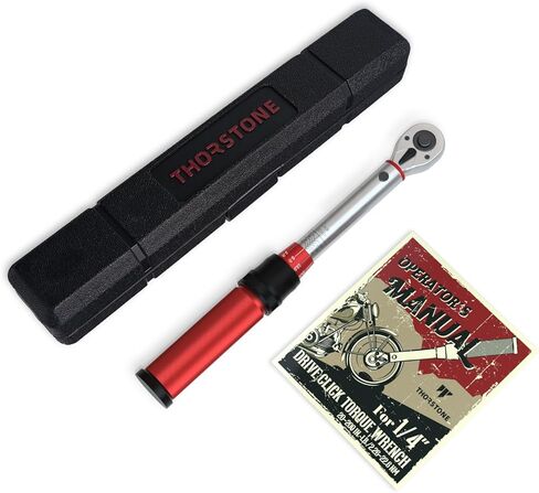Thorstone 1/4 Torque Wrench, 90-Tooth Gear Professional Precision, 10-150 IN-LB/1.1~16.9 Nm Adjustable Micrometer Click Torque Wrench, for Bicycle Maintenance, ±2% Clockwise High Accuracy in Saudi Arabia