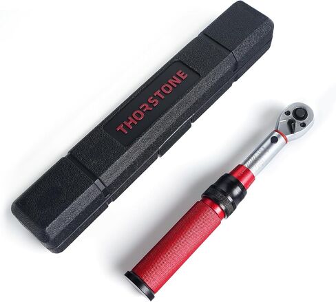 Thorstone 1/4 Torque Wrench, 90-Tooth Gear Professional Precision, 10-150 IN-LB/1.1~16.9 Nm Adjustable Micrometer Click Torque Wrench, for Bicycle Maintenance, ±2% Clockwise High Accuracy in Saudi Arabia