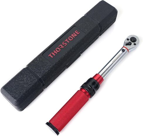 Thorstone 1/4 Torque Wrench, 90-Tooth Gear Professional Precision, 10-150 IN-LB/1.1~16.9 Nm Adjustable Micrometer Click Torque Wrench, for Bicycle Maintenance, ±2% Clockwise High Accuracy in Saudi Arabia