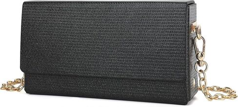 Evening Clutch Box Bag For Women Detachable Adjustable Strap Party Prom Wedding Bag Shiny Sparkly Color in Saudi Arabia