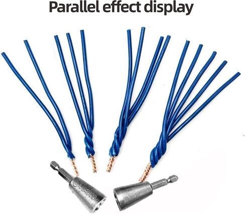 Twister tools for drill bits - Strand strippers (2 pieces), strippers and twisters, wire connectors wire stripper tool、 Wire Nut Twister for Drill Professional Electrical Tools in Saudi Arabia