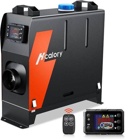 HCALORY Diesel Heater 8KW, Portable Diesel Air Heater All-in-one with Bluetooth Control and LCD Screen, Parking Diesel Heaters 110V AC & 12V 24V DC, 5L Fuel Tank for Car, Truck, Boat, RV,Campers in Saudi Arabia