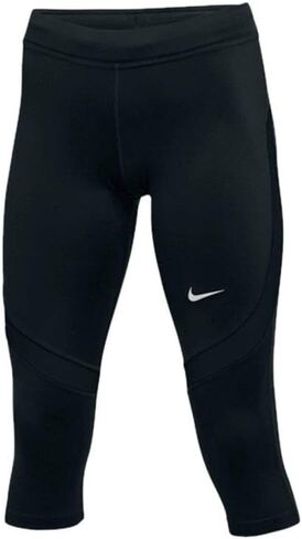 Nike Womens Dri-Fit Power Stock Race Day Capri Leggings (Small, Black) in Saudi Arabia