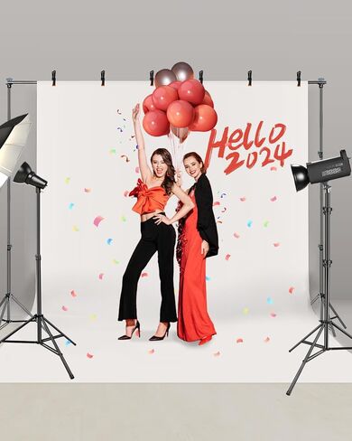 Photo Backdrop Stand, 10x6.5ft Heavy Duty Background Stand for Photoshoot,Hemmotop Adjustable Backdrops Stand for Parties,Photography,Photo Booth,Projector Screen in Saudi Arabia