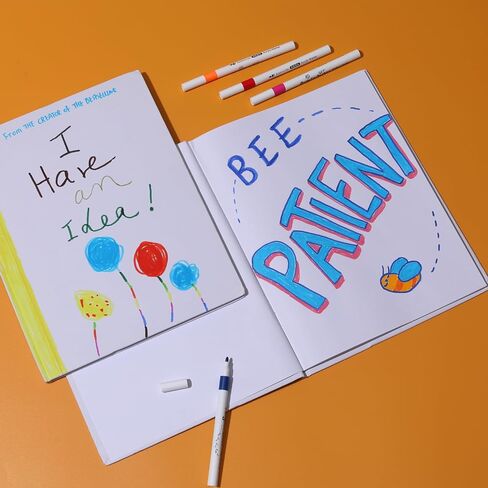 Litpoetic Blank Hardcover Books for Kids to Write Stories 5x5 inch Hardcover Blank Books 36 Pages - Blank Unlined Page Make Your Own Book for Father's Day, DIY, Classroom, Guestbook (6 Pack) in Kuwait