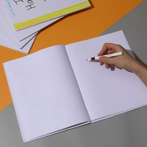 Litpoetic Blank Hardcover Books for Kids to Write Stories 5x5 inch Hardcover Blank Books 36 Pages - Blank Unlined Page Make Your Own Book for Father's Day, DIY, Classroom, Guestbook (6 Pack) in Kuwait