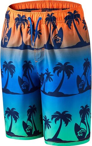 Boys Swim Trunks Quick-Dry w/Ultra Soft Jersey Lining Premium Eco Material UPF 50+ in Saudi Arabia