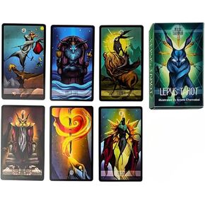 Lepus Tarot، التارو الحديث، بطاقات أوراكل، الأرنب، الأرنب، المنحرف، بطاقات التارو مع كتاب دليل (الإصدار الأساسي) in Kuwait