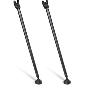 2 Pack Door Security Bar, Heavy Duty Sliding Patio Bar, Black Stoppers Adjustable Jammer, 2-1 Barricade Security Door Lock Bar for Apartment, Home, Travel, Hotel Room