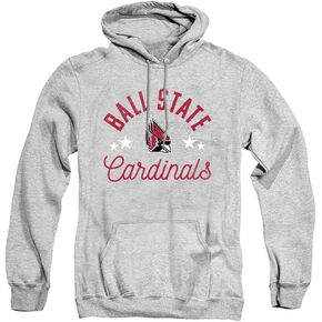 LOGOVISION Ball State University Official Cardinals Unisex Adult Pull-Over Hoodie