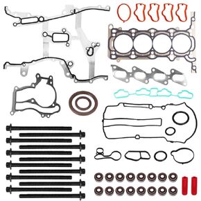 1.4L Engine Timing Chain Kit Head Gasket with Head Bolt Compatible with 2013-2016 Chevy Chevrolet Cruze Sonic Trax, 2012-2016 Buick Encore Replace # HS54898, HS26540PT-1, HSCV001, HGS343