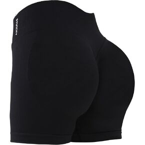 STUNNY Women Workout Impact Shorts Gym Shorts Scrunch Butt Lifting Seamless Shorts Waisted Contour in Kuwait