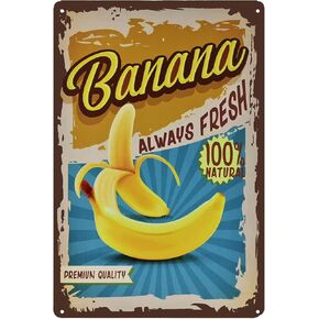 Vintage Apple Tin Sign - Fruit Metal sign - Retro Decorative Sign Wall Decor Home Decor