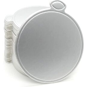 100pcs Mini Cake Boards, 3.1" Mini Round Cardboard, Mousse Cupcake Base for Cake Dessert, Golden