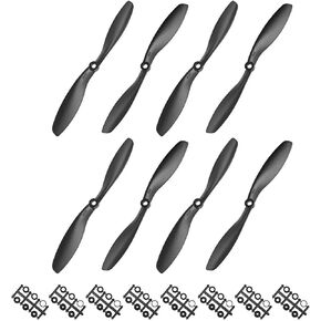 TOP-VIGOR 4pcs CW CCW RC Propellers 9047 9 x 4.7 Inch 2-Vane Fixed-Wing RC Vehicle Propellers Replacement for RC Airplane with Adapter Rings Nylon Black, 2CW+2CCW in Saudi Arabia