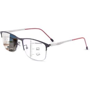Photochromic Progressive Multifocus Reading Glasses Spring Hinge UV Sun Readers Blue Light Blocking Eyewear Men Women