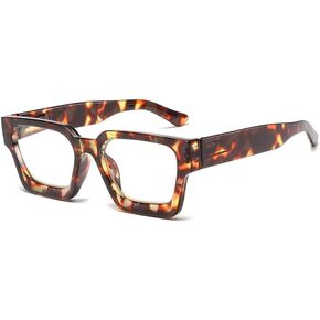 MAXJULI Oversized Reading Glasses Blue Light Blocking,Readers for Women Men Anti Glare Filter Fashion Eyeglasses 5006