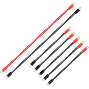 Golf Cart Battery Cables Fit for 1994-UP E-Z-Go, 36 & 48 Volt 4 Gauge Battery Cables Wiring Kit