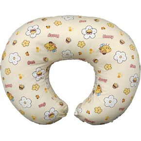 Nursing Pillow, Breastfeeding Pillows with Standard Size Removable Cover, Breast Feeding Pillow with Breathable Filling, Ergonomic Nursing Essentials for Bottle and Breastfeeding- Leaves…