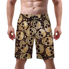 Mens Novelty Swim Trunks Quick Dry Swim Beach Shorts with Mesh Lining Pockets