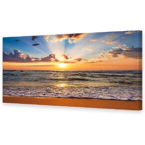 Muolunna D1275 Elephant Canvas Prints Wall Art Animals Photo Pictures Painting on Canvas Decor for Living Room Bedroom Home Office kitchen Wall Decor Stretched and Framed Grey Landscape Artwork
