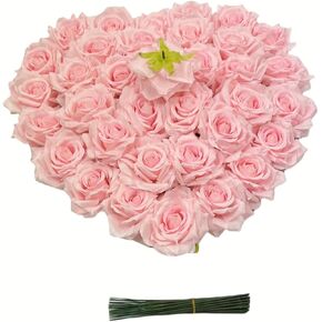 Fake Flower Heads for Craft,3.8" Wine Red Rose Heads Artificial Flowers,36 Pcs Silk Rose Heads Bulk, Satin Rose Heads for DIY Flower Wall, Wedding Decoration (Burgundy, 3.8)