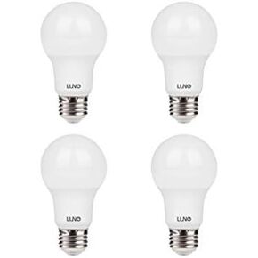 LUNO A19 Dimmable LED Bulb, 5.5W (40W Equivalent), 450 Lumens, 2700K (Soft White), Medium Base (E26), UL & ENERGY STAR (4-Pack)
