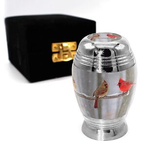 Cozy Cardinal Cremation Urns for Human Ashes Adult Male for Funeral, Burial or Home. Cremation Urns for Adult Male Large Urns for Dad and Cremation Urns for Adults XL Large & Small Urns for Ashes