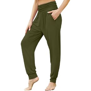 Gracyoga Women's Cozy Yoga Joggers Pants Casual Loose High Waisted Workout Sweatpants Comfy Lounge Pants with Pockets