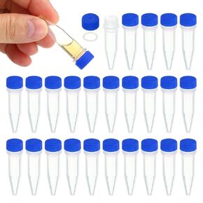 PATIKIL 1.5ml Plastic Cryogenic, 200Pcs Cryogenic Vial Screw Top Frozen Test Tube for Lab Laboratory Science, Purple Cap