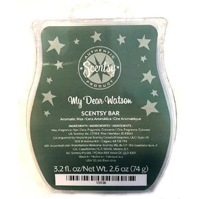 Scentsy My Dear Watson Wickless Candle Tart Warmer Wax, 3 Ounce