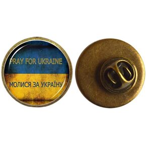 Yao0dianxku عائدات إلى أوكرانيا بروش، نصلي من أجل أوكرانيا بروش، الرمز الأوكراني نمط رون بروش للرجال والنساء (برونزية) in Kuwait