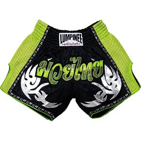 Retro Original Muay Thai Shorts for Kick Boxing Fight LUMRTO-010 (XL, Green Viper)