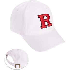Desert Cactus Rutgers University Baseball Hat State University of New Jersey Scarlet Knights Brimmed Embroirderd Hats Cap Adjustable Cloth Strap Adult (Style B1)