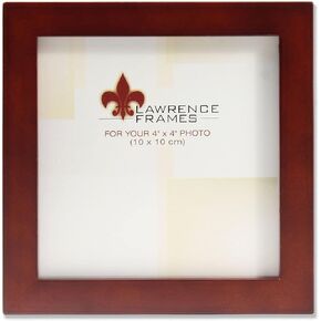 Lawrence Frames 4x4 Walnut Wood Gallery Collection Picture Frame
