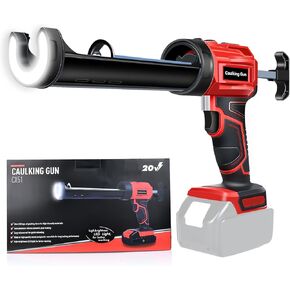 Caulking Gun for Makita 18V Battery,Electric Caulk Gun Drip-free with LED Light,4 Adjustable Speeds,10oz/300ml Cordless Caulking Gun for Filling,Sealing,Immediately break glue function(Tool Only)