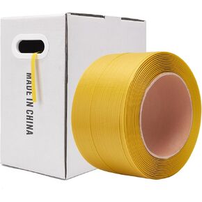 Poly Strap, Polypropylene(PP) Strapping Roll, 1/2" Width, 3000ft - Ideal for Packaging and Shipping