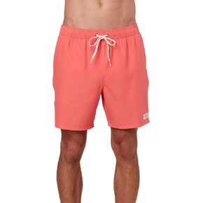 Mens Solid Volley Swim, Neon Pink, S