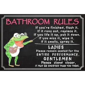 Vintage Metal Signs Funny Frog,Why Hello Sweet Cheeks Have A Seat,Frog Bathroom Decor,Shower Room Poster Bathroom Toilet Frog Accessories 8x12 In