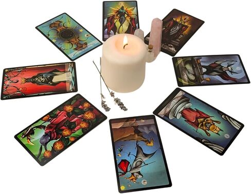Lepus Tarot، التارو الحديث، بطاقات أوراكل، الأرنب، الأرنب، المنحرف، بطاقات التارو مع كتاب دليل (الإصدار الأساسي) in Kuwait