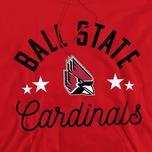 LOGOVISION Ball State University Official Cardinals Unisex Adult Pull-Over Hoodie in Saudi Arabia
