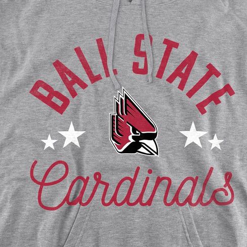 LOGOVISION Ball State University Official Cardinals Unisex Adult Pull-Over Hoodie in Saudi Arabia
