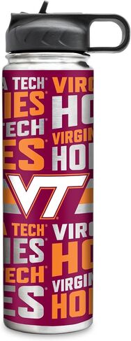 Rico Industries NCAA Virginia Tech Hokies 22oz Stainless Steel Tumbler with Lid - Great For Coffee, Tea, Water or Cocktails in Saudi Arabia