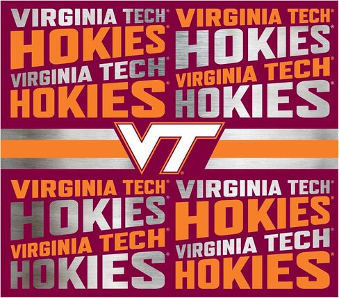 Rico Industries NCAA Virginia Tech Hokies 22oz Stainless Steel Tumbler with Lid - Great For Coffee, Tea, Water or Cocktails in Saudi Arabia