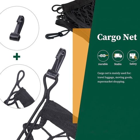 Cargo Net Compatible with Chevrolet Chevy Tahoe, GMC Yukon New 2024 2023 2022 2021 2020 2019 2018 2017 2016 2015 SUV Upgraded Envelope Style Trunk Premier Car Rear Tailgate Netting in Saudi Arabia